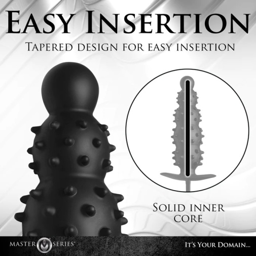 Master Series - Ass Puffer Inflatable Plug - Black photo