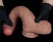 Lovetoy - 8.5" 雙層構造仿真陽具 - 啡色 照片-6