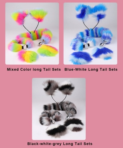 MT - Tail Plug Set 4pcs - Rainbow photo