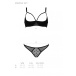 Passion - Marina Open Bra Set - Black - S/M photo-7