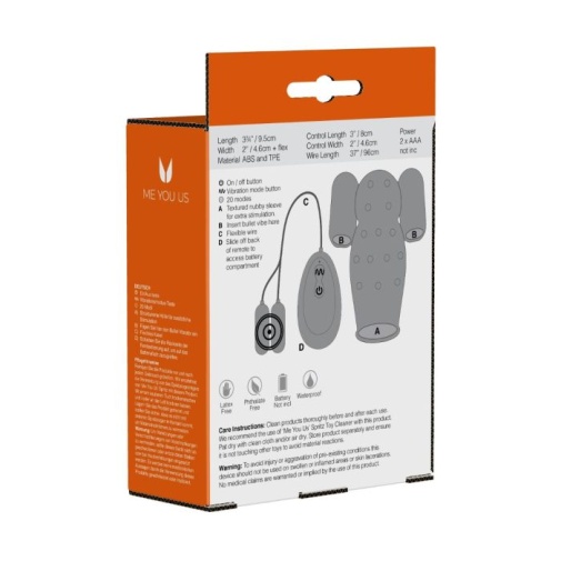 Me You Us - Dual Power Vibro Sleeve - Black photo
