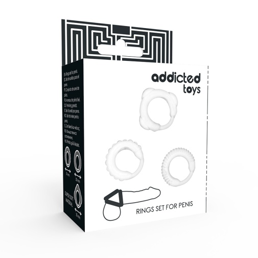 Addicted Toys - C-Rings Set - Clear photo