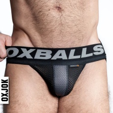Oxjok - Airmesh Jockstrap w Ring - Tar Black - M photo