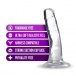 B Yours Plus - Hard & Happy Dildo 14cm - Clear photo-4