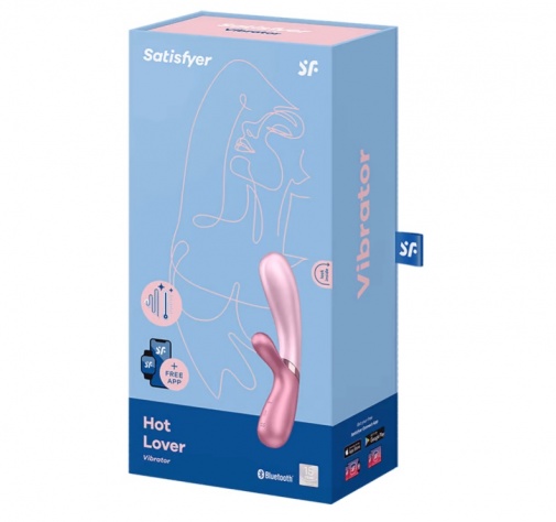 Satisfyer - Hot Lover Rabbit - Pink/Dark Pink photo