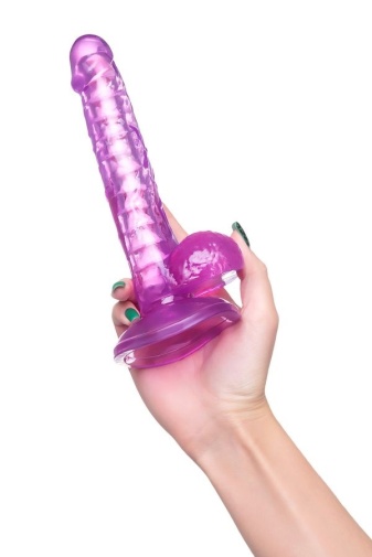A-Toys - Celiam 彈性可彎曲仿真陽具 20.5cm - 紫色 照片