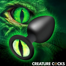 Creature Cocks - Green Eye Plug M - Black photo