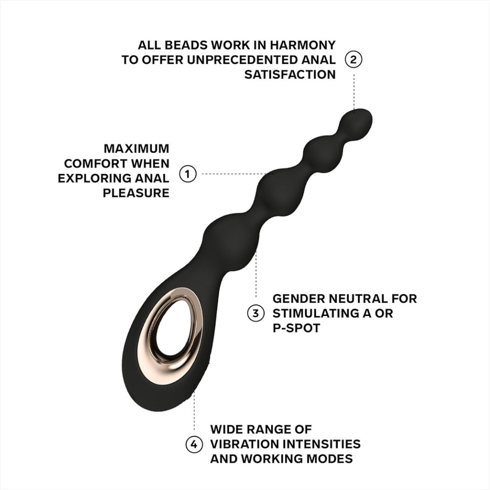 SORAYA Beads is a gender-neutral anal beads massager designe... Lelo - Soraya Anal Beads - Violet Dusk photo-7