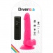 Diversia - 弹性震动假阳具 18厘米 - 粉红色 照片-8