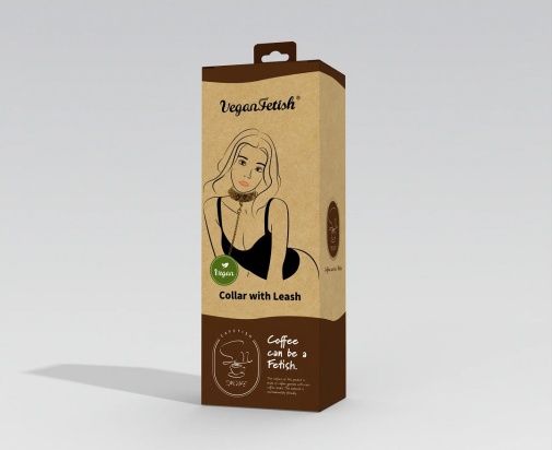Vegan Fetish - 环保物料颈圈 - 咖啡色 照片
