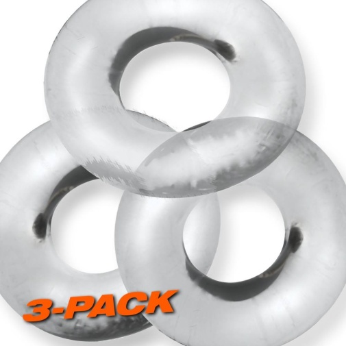 Oxballs - Fat Willy Cockring 3's Pack - Clear 照片