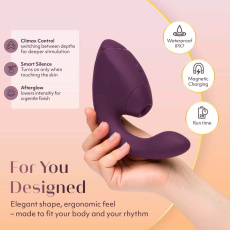 Womanizer - Next Duo 3D Pleasure Air G-Spot Vibrator - Dusky Pink photo