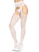 Leg Avenue - Amore Heart Pantyhose - White photo-4