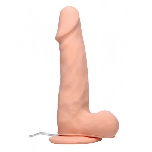Raging Cockstars - 7″ Disco Dick Donnie 可轉動仿真陽具 - 膚色 照片