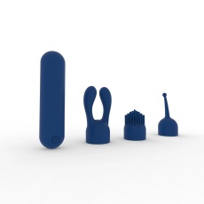 Liebe Seele - Bullet Vibrator w Attachment - Navy Blue photo