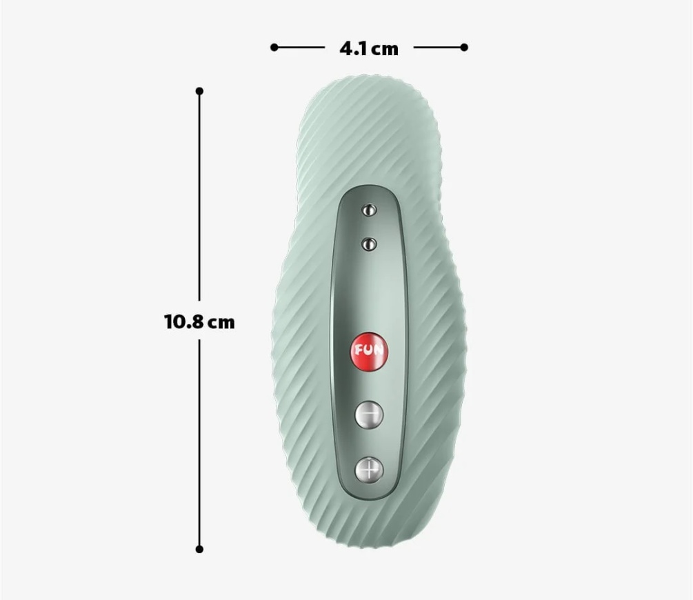 LAYA III was made to lay on the body hence the name with a g... Fun Factory - Laya III Massager - Sage Green photo-8