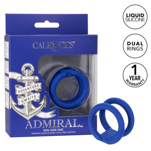 CEN Admiral 双重阴茎环 - 蓝色 照片