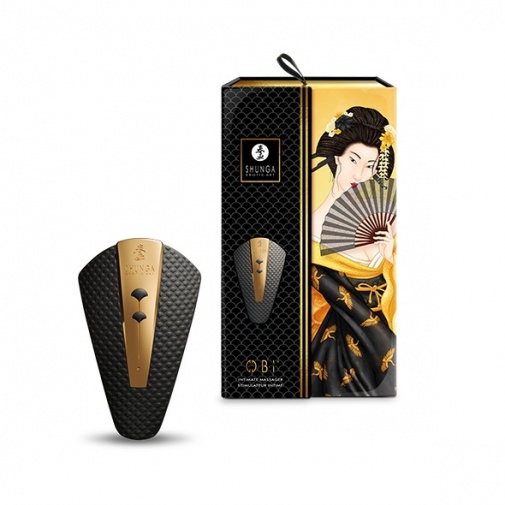 Shunga - Obi 阴蒂按摩器 - 黑色 照片