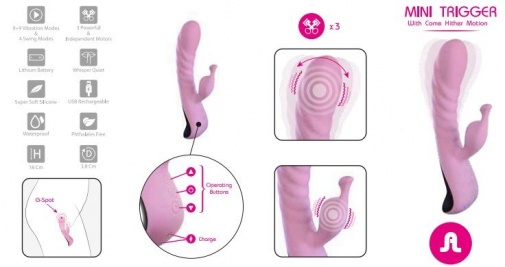 Adrien Lastic - MiNi Trigger Vibrator - Pink photo