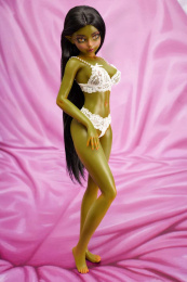 Hani Fantasy Elf Realistic Sex Doll, Green Skin, Soft Silicone 60 cm (2 ft) photo