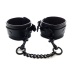 Rouge - Leather Ankle Cuffs - Total Black photo