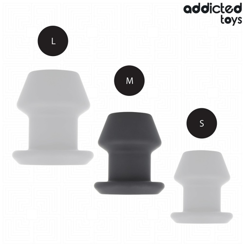 Addicted Toys - Extreme 空心後庭塞 中碼 - 黑色 照片