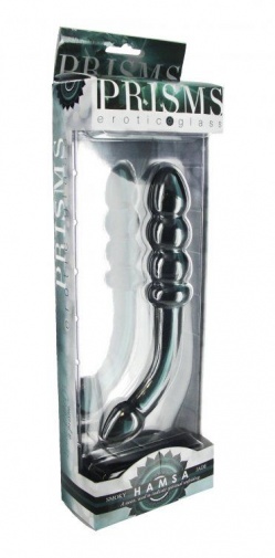 Prisms Erotic Glass - Hamsa G-Spot Wand - Smoky Jade photo