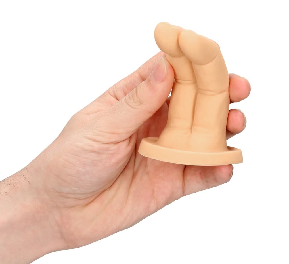 Cum over! This suggestive Finger dildo is a call to "cu... S-Line - Cum Over Finger Plug - Flesh photo-2
