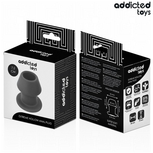 Addicted Toys - Extreme 空心後庭塞 細碼 - 黑色 照片
