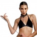 Leg Avenue - Bondage Collar and Leash - Black photo