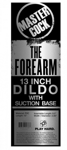 Master Cock - The Forearm 13" Dildo with Suction Cup - Brown photo