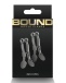 NS Novelties - Bound C1 Nipple Clamps - Gunmetal photo-3
