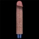 Lovetoy - 9" 超柔軟仿真震動假陽具 - 啡色 照片-7