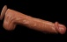 Lovetoy - 14" Sliding Skin Dildo - Brown 照片-7
