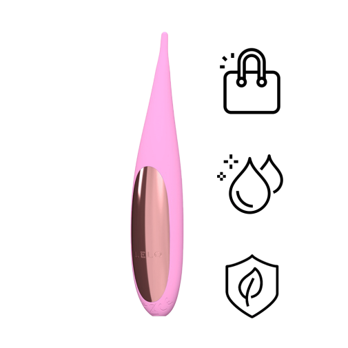 Lelo - DOT Travel 小巧阴蒂点潮笔震动器 - 粉红色 照片