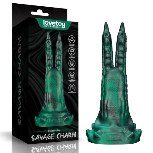 Lovetoy - Savage Charm Vibro Dildo - Blue 照片