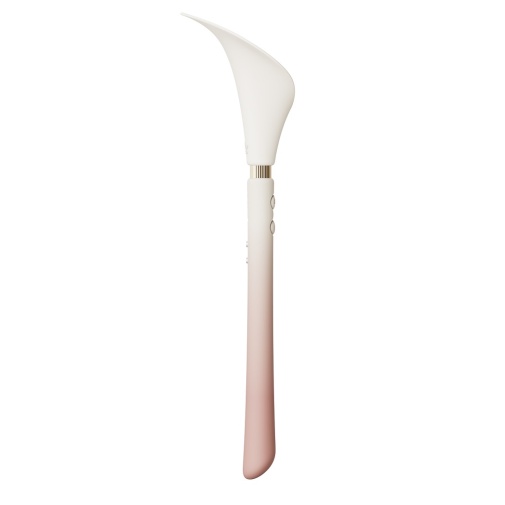 Zalo - Calla 双端柔软花瓣震动器 - 樱花粉红色 照片