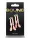 NS Novelties - Bound C1 Nipple Clamps - Rose Gold photo-3