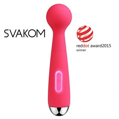 SVAKOM - Emma 迷你手持式按摩棒 - 红色 照片