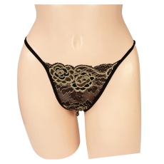 NPG - P015 Lace Thong - Black photo