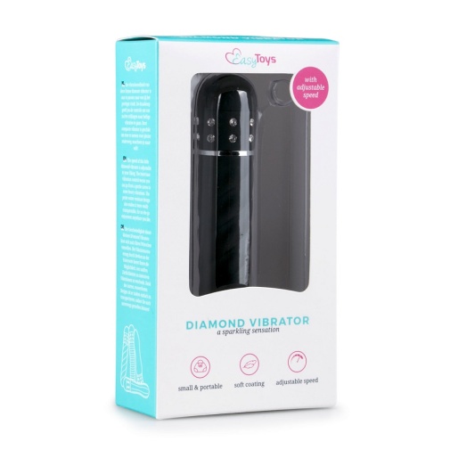 Easytoys - Diamond Twisted Mini Vibrator - Black photo