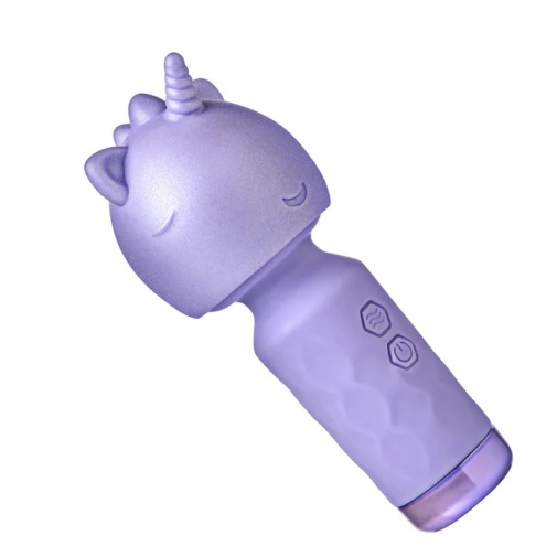 Bang! - Unicorn Mini Wand Vibrator - Purple photo