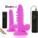 Diversia - 彈性震動假陽具 17厘米 - 紫色 照片-7