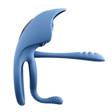 SVAKOM - Barzillai APP Cockring & Couple Vibrator - Blue photo
