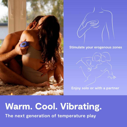 We-Vibe - Temp 可调节冷热感按摩器 - 薰衣草蓝 照片