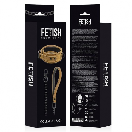 Fetish Submissive - 頸圈連牽帶 - 肉色 照片