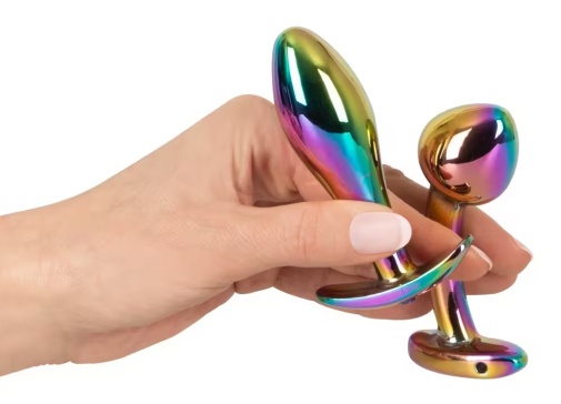 ANOS - Metal Butt Plug Set - Rainbow photo