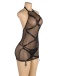 Ohyeah - Garter Mesh Dress - Black - M photo-4