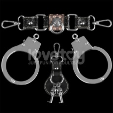 Lovetoy - Rebellion Reign Metal Hand Cuffs - Silver photo