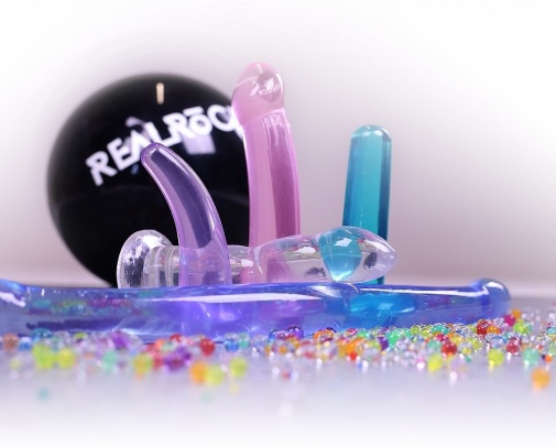 RealRock - 17" 双头假阳具 - 绿色 照片
